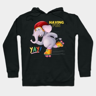 Elephant Having Fun Hoodie